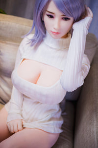 SY-165-103#  TPE-Body Silicone-Head 165cm Natural K-CUP MMI Sex Dolls